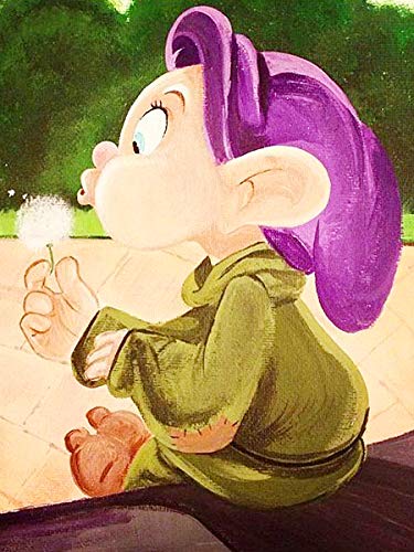 Diamond Painting by Number Kits for Adults 14x20 Inch,Cartoon Character DIY 5D Round Full Drill Art Perfect for Relaxation and Home Wall Decor June18-008