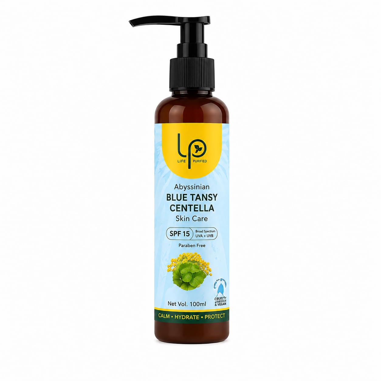 AbhyetiLepam Blue Tansy Centella Mineral Sunscreen SPF 70 PA++++, Broad-Spectrum UVA & UVB Protection, Anti-Ageing & Anti-Pigmentation, for Sensitive & Sun-Stressed Skin, with Centella Stem Cells & Lithops Stem Cells, 50ml (100ml)-image-23
