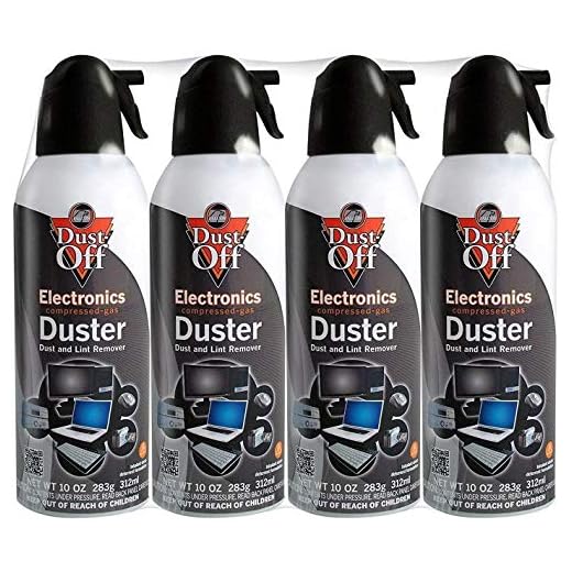 Falcon Dust-Off Electronics Compressed Gas Duster 10 Oz (4 Pack)