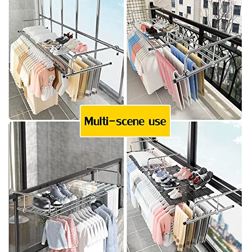 Étendoir à linge pliable pour balcon et appartement compact