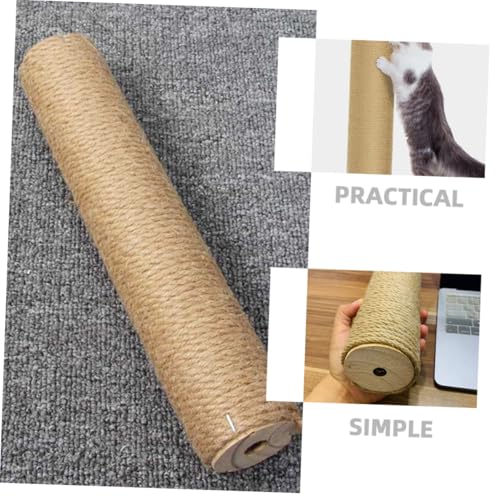 Poste rascador para gatos de madera para interior 30cm miniatura 6