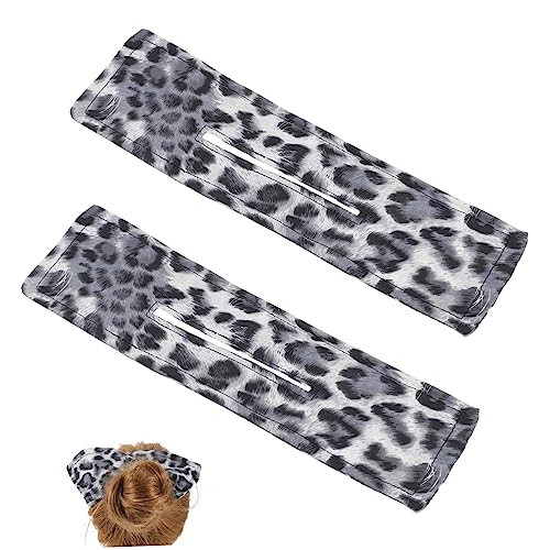 MUSISALY 2Pcs Elegant Hair Bun Maker Lazy Hair Curler Styling Tools for Women Hair Accessories for Teen for Parties Yoga and Daily Wear