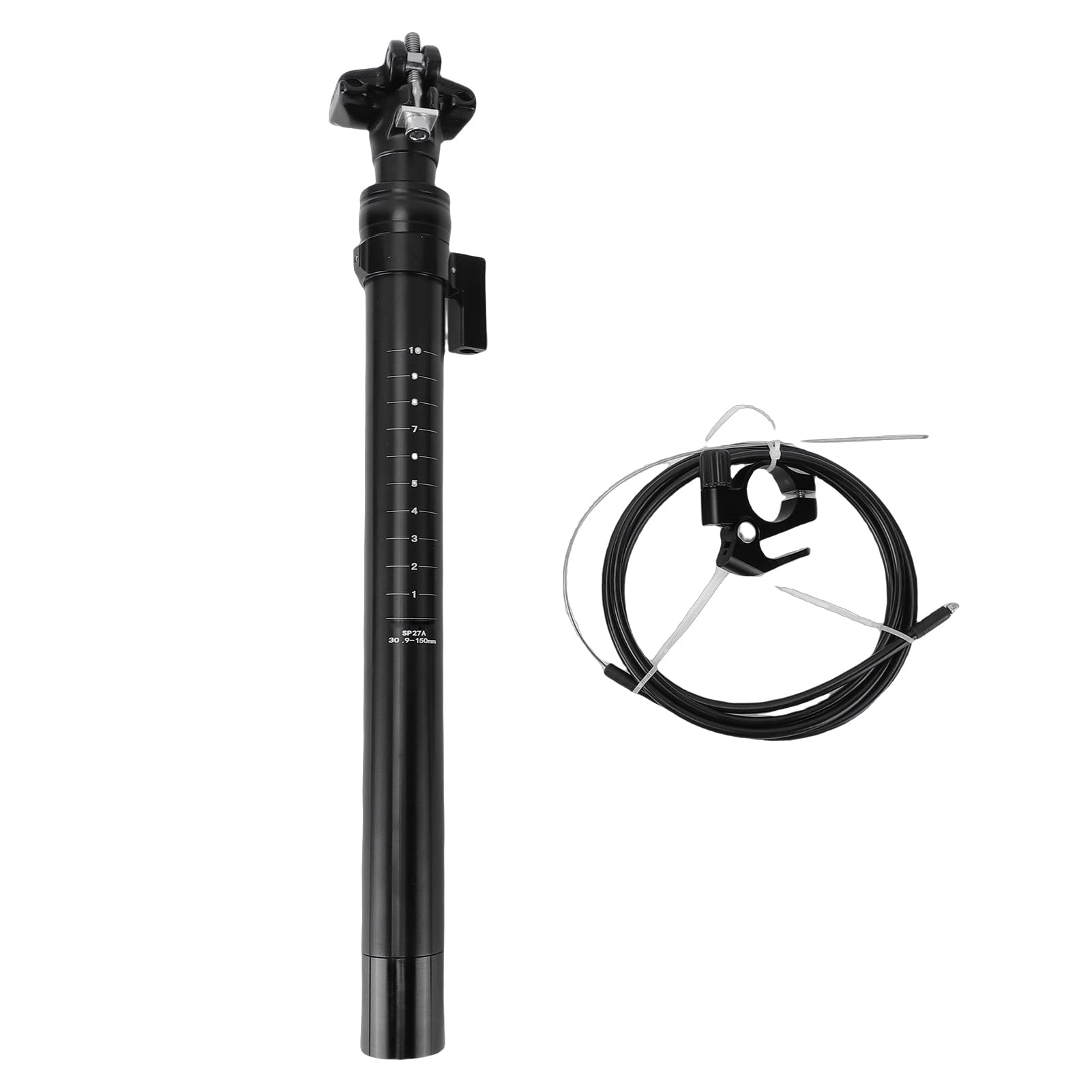 Sztyca Rowerowa, Sztyca Rowerowa ze Stopu Aluminium, Podróżna 150 Mm do Rowerów Szosowych, Górskich i Terenowych (30,9 mm)