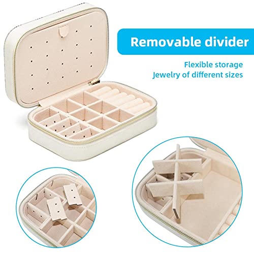 Velvet Necklace Storage Jewelry Box, Travel Jewelry Case Earring Organizer Small Jewelry Box For Women Girl, Pigs Pattern #TOP2