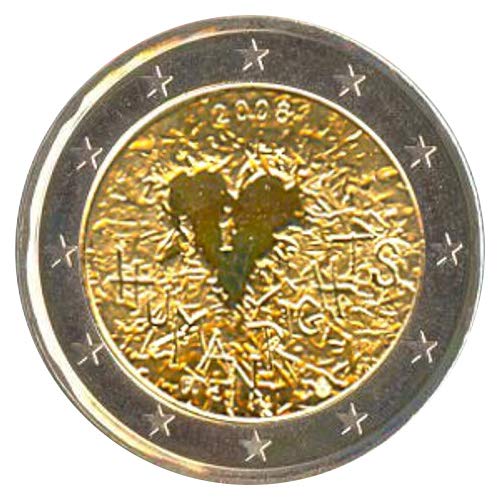 2 Euro Moneta Finlandia 2008 Diritti umani IT0RCO135
