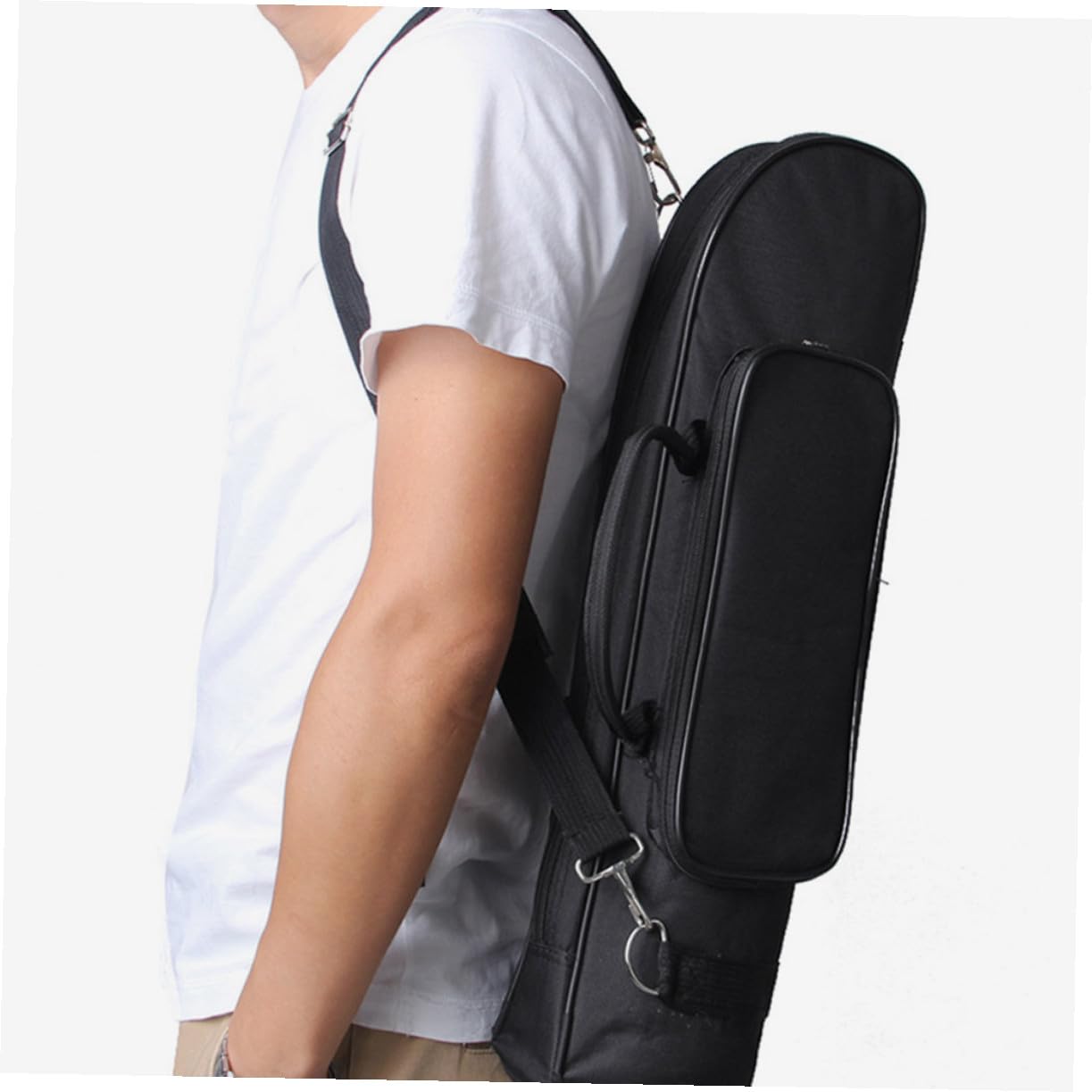 Bolsa Protección para Tela Oxford Trompeta de Compartimentos Separados Correa Hombro y Asas Cómodas para Almacenamiento Organizado del Instrumento