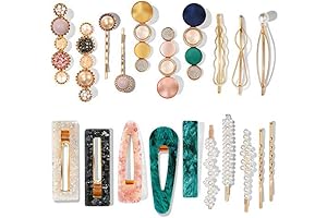 Macaron Pearl Acrylic Resin Fashion Hair Clips Set, Adorably Cute Kawaii Barrettes