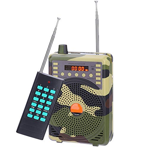 Rehomy Hunting Speaker, Portable Outdoor Electronic Bird Caller, Hunting Decoy Calls MP3 Speaker Remote Controller Kit - US Plug