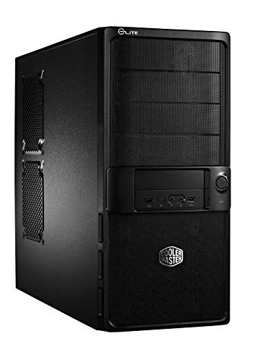 Cooler Master Elite 335U - Caja de Ordenador de sobremesa, Color Negro