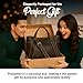 The Tannery Large Genuine Full Grain Leather Tote Bag for Women, Purse for Work Travel and Everyday Use, Stylish Durable Shoulder Handbag with Zipper Fits Laptop (Dark Brown)