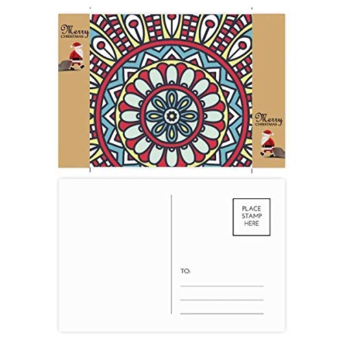 Toile imprimée Père Noël rouge bleu en lot de 20 aux finitions soignées