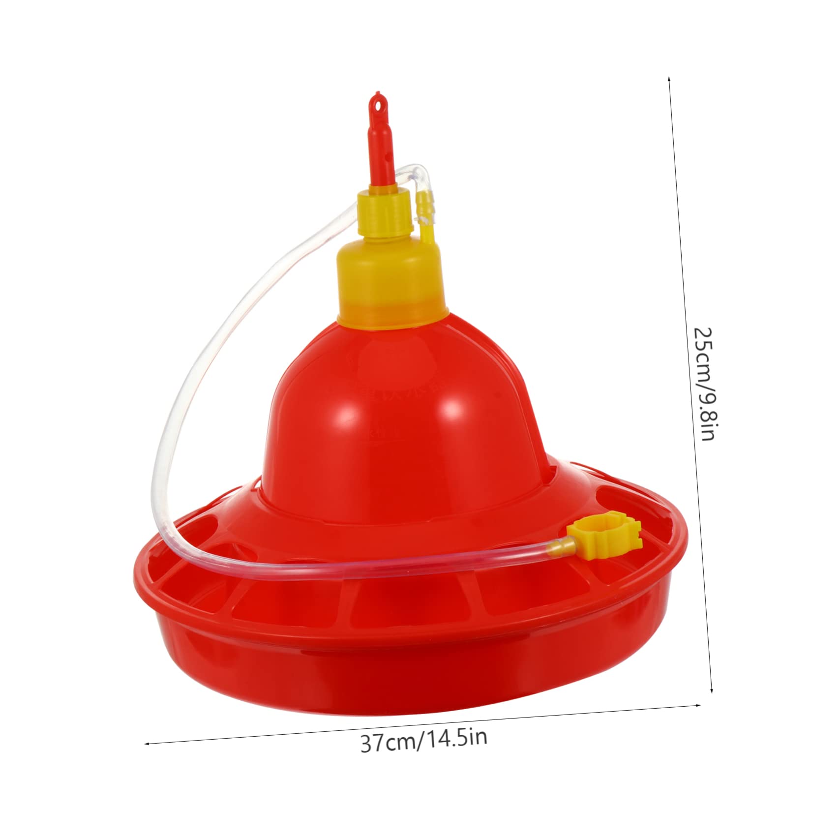 SUPVOX Abbeveratoio Automatico in Plastica Rossa per Pollame e Oche Resistente al Freddo alle Crepe, per Uso in Fattoria e'aperto