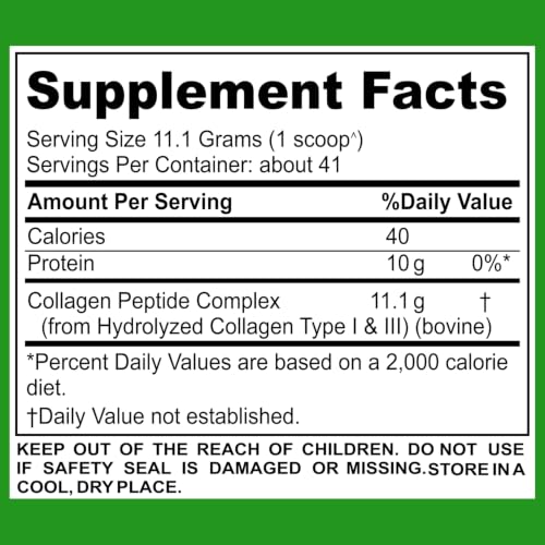 Image of Halal Collagen Peptides Powder Grass Fed, Pasture Raised 1LB (16oz) Pouch, 41 Servings. Keto-Friendly, Non-GMO, Gluten-Free Hydrolyzed Collagen for Women & Men. Hair, Skin, & Nails Support, Unflavored