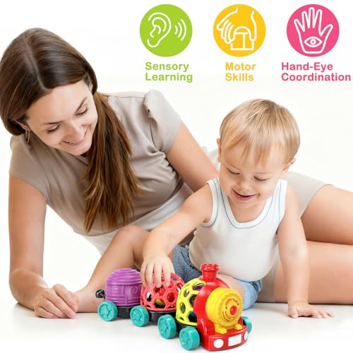 WEEJOYGAM Train Baby Toy with Code Y6I7YS8T - Multi-Sensory Play