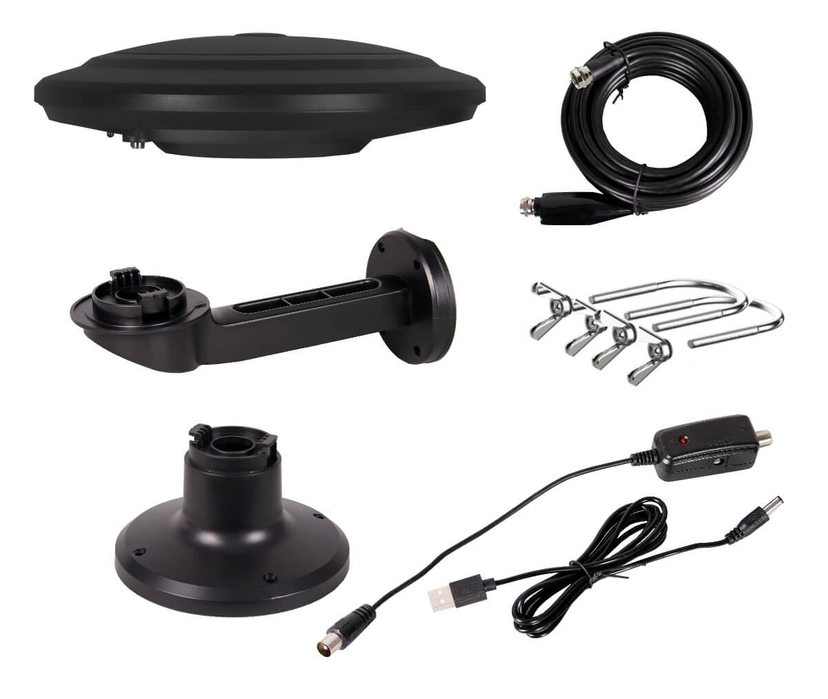 Antenna TV per auto DVB-T2 omnidirezionale MI-ANT04 UFO Forte (nero)