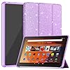 Lightweight Shockproof Trifold Stand Tablet Case with Auto Wake/Sleep Function, Not for Remarkable TCL -Glitter Purple