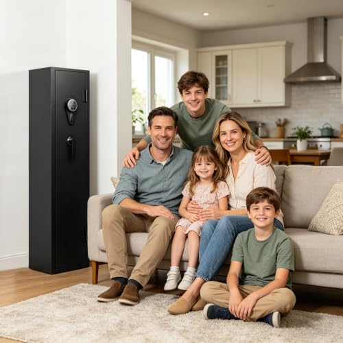 Image of KAER Long Gun Safe for Rifles and Pistols with Electronic Lock Assembled