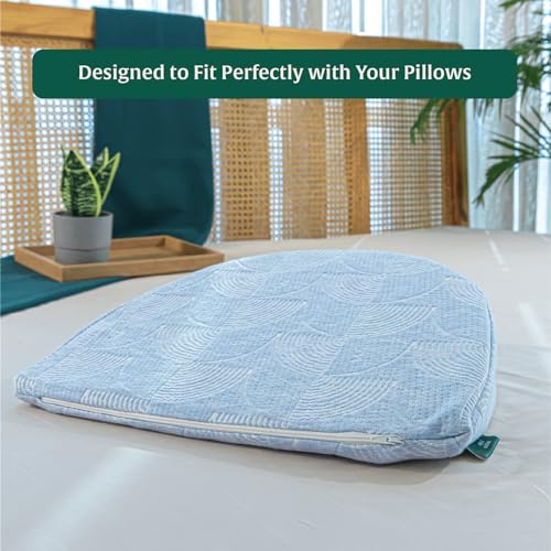 Image of The White Willow Soft Fabric Pillow Case 15 inch L x 13 inch W x 4.3 inch H, Washable, Removable Zippered Pillow Cover Only - Green