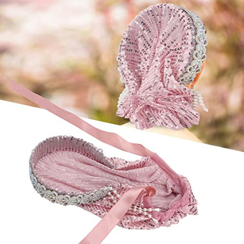 Zerodis Hijab for Women, Elegant Elastic Flexible Scarf Soft Silky Hot Rhinestones Bow Muslim Headband for Muslim Women()4