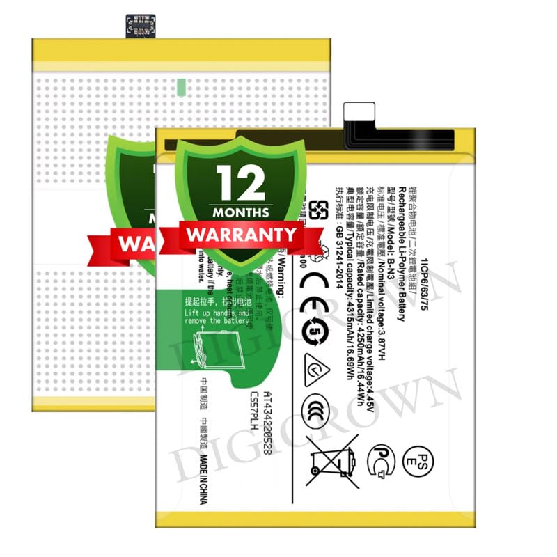 Image of Original B-N3 Battery Compatible for Vivo X50 Pro (2006, V2005A) - (4315mAh) - 1 Year Warranty DF7