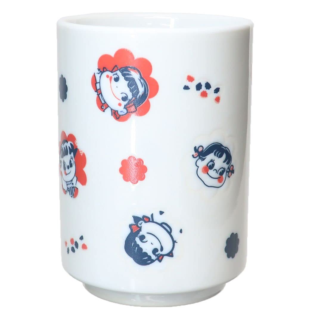 Fujiya SAN4116 Peko-chan Yunomi Teacup, Approx. 8.5 fl oz (240 ml), Retro Peko-chan, Made in Japan