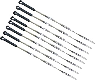 Ciieeo Outdoor Bbq Forks Set 8pcs Barbecue Stick Forks Rustproof Sturdy for Chicken Wings Kebabs Camping