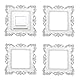 QUCUMER 4 Stück Lichtschalter Sticker Luxuriöse Aufkleber für Schalter 155mm/90mm Vintage Stil Aufkleber Luxuriöse Blume Lichtschalter Weiß Abdeckungen für Lichtschalter Steckdose Schalterdekoration