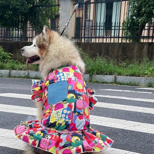 UOSIA Vestido de verão para cachorro, vestido floral para meninas, vestido de princesa para festa de