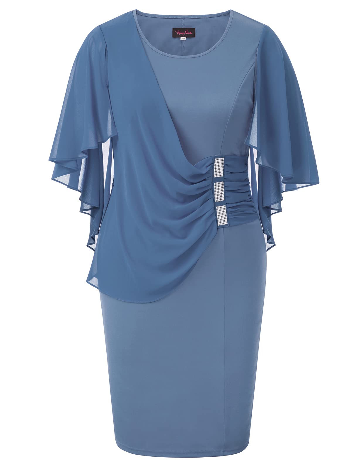 Snapklik.com : Womens Graduation Dress Casual Ladder Cut Overlay Sheath Pencil Dresses 1X Bluish Grey Snapklik.com : Womens Graduation Dress Casual Ladder Cut Overlay Sheath Pencil Dresses 1X Bluish Grey