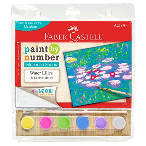 Faber-Castell Museum Series Paint by Numbers â€“ Claude Monet Water Lilies â€“ Number Painting for Kids and Adult Beginners