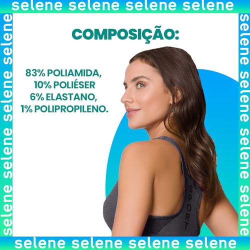 Top Sem Costura Sem Bojo Sport Fitness Selene De Microfibra | Pink | G