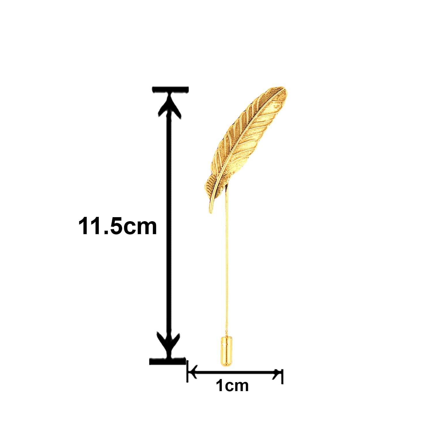 2 Leafy Lapel Pins/Wedding Brooches for Him (CO1105626G)