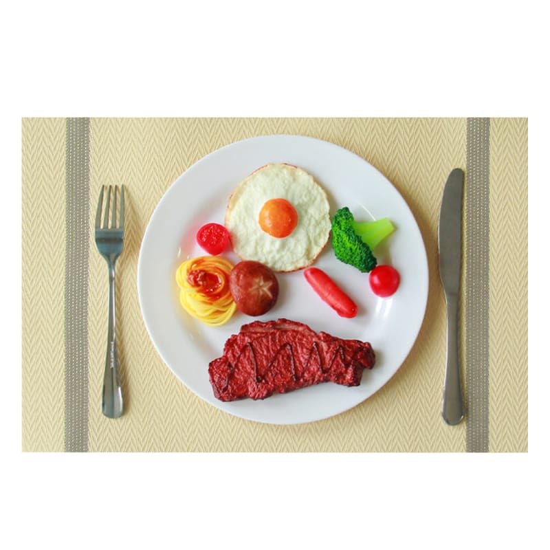 Image of Dribble Premium PVC Placemats Set of 6 | Heat-Resistant, Washable, Waterproof Table Mats | Anti-Slip Dining Table Placemats for Kitchen & Home Decor - 45x30cm, Design - Ivory Charm