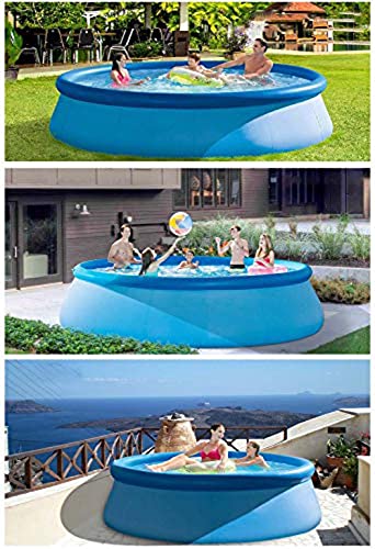 SHWYSHOP Pumpen-Schwimmbecken, rundes Garten-Schwimm-Planschbecken, mit Pumpe, perfekt für Jungen und Mädchen… – Bild 6