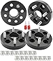 Richeer 4x100mm Hub Centric Wheel Spacers for 323 Corolla Yaris Mazda Echo Tercel xB iQ Mazda MX-3 MX-5 Kia Rio, 4PCS 1 inch 4x100mm Wheel Spacer with 12x1.5 Studs CB 54.1mm