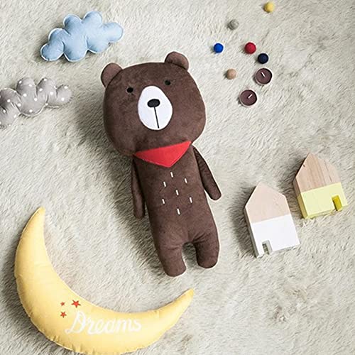 Image of Seat Belt Cover Pillow for Kids, Car Seatbelt Cushion Shoulder Neck Support Protector Pad, Soft Stuffed Plush Travel Vehicle Safety Belts Strap Pillow for Boys and Girls Headrest (Bear)