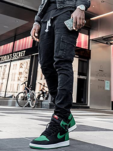 Men's Workwear Jogging Pants with a Slim fit, Elastic Zippers and Pockets, Men's Jeans3