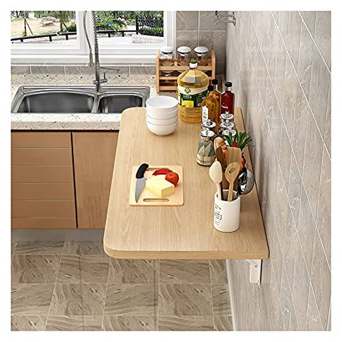 Table de salle a manger pliante murale en bois noble - 2