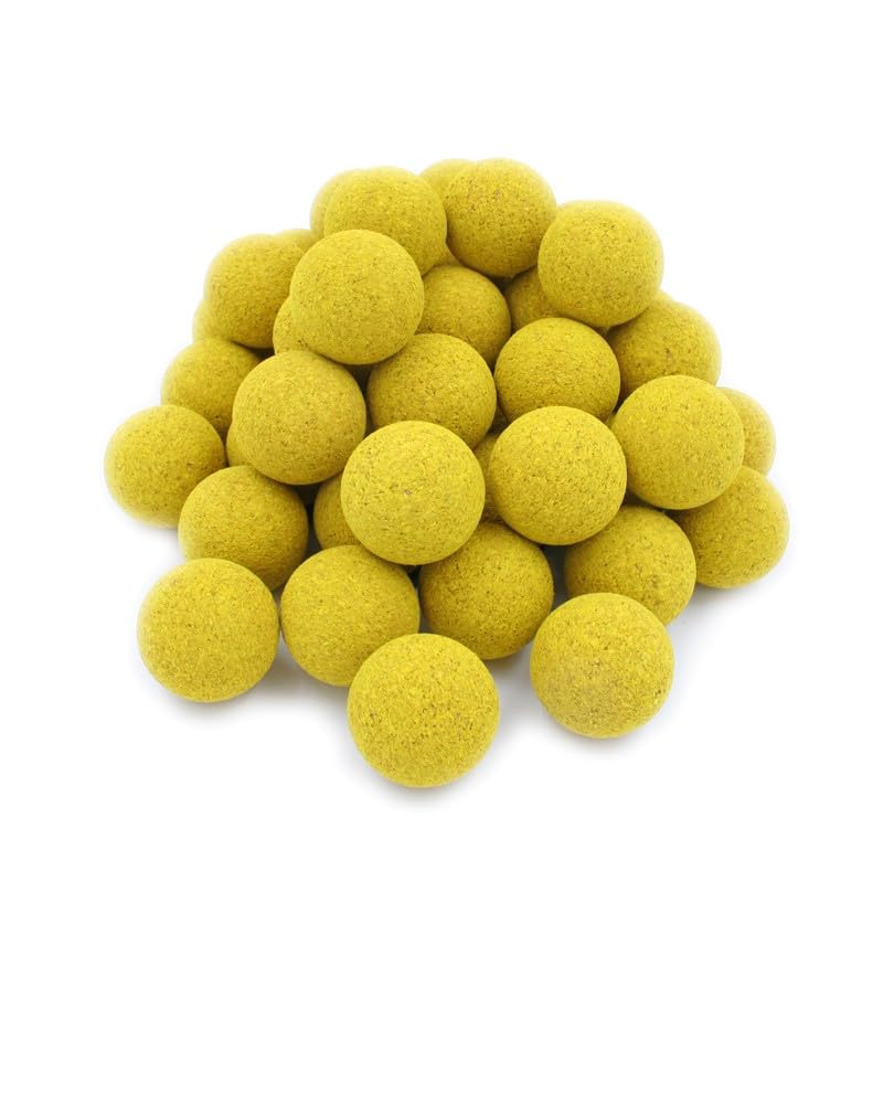 CAAA Lot de 50 balles de Baby-Foot BONZINI Jaunes en liège