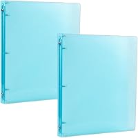 Vista 82 de JAM PAPER - Carpetas de plástico de 1 pulgada - Carpetas de 3 anillas surtidas (rojo, azul, verde y naranja) - Paquete de 4