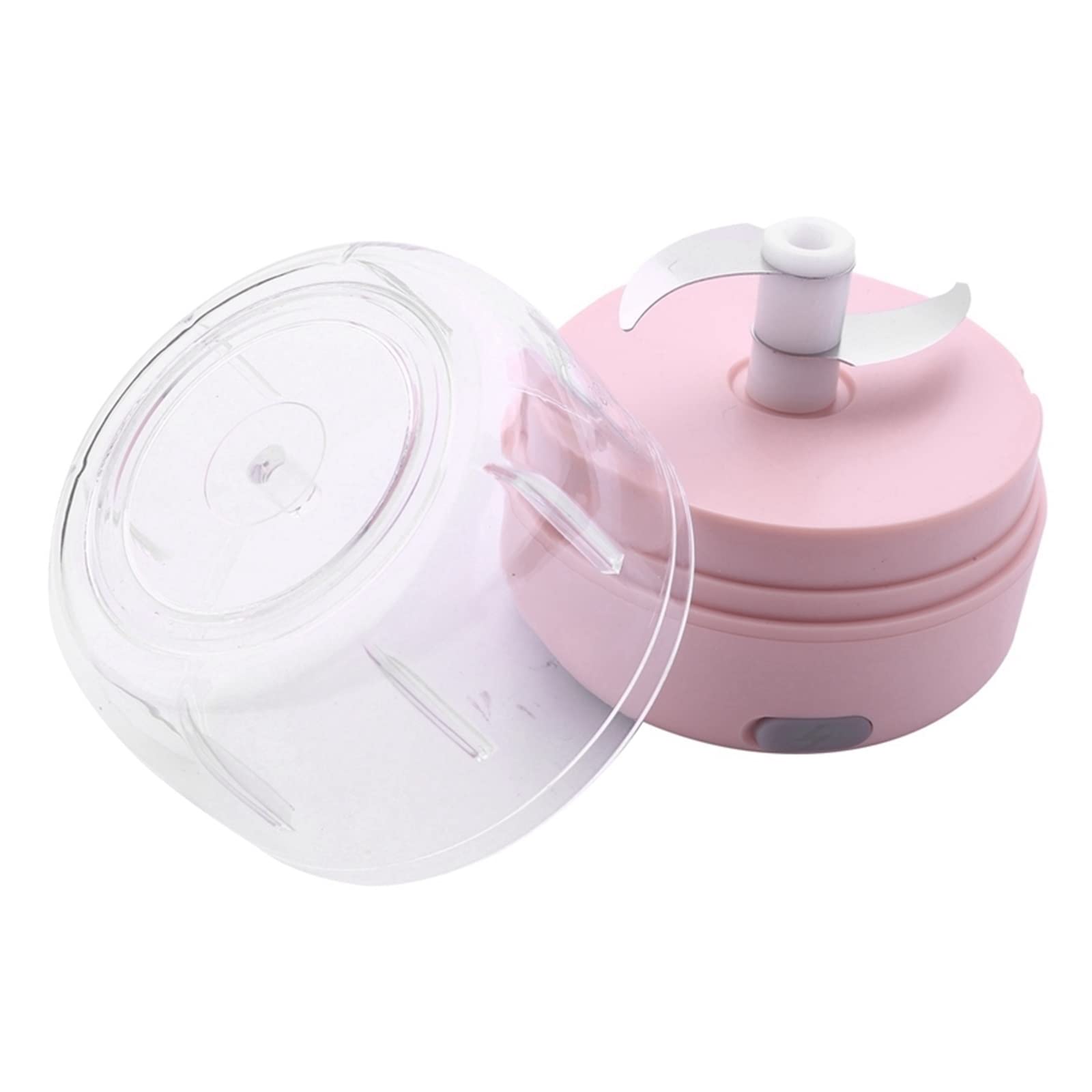 Masher Trituradora De Ajos Eléctrica, Mini Molinillo De Verduras, Picadora De Mano, Máquina De Cocción Auxiliar, Cortador Inalámbrico, Rosa