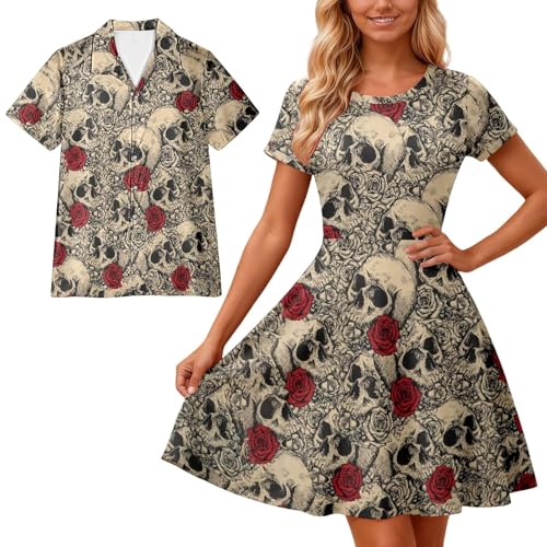Vestido informal estampado manga corta moderno aireado y cómodo 2