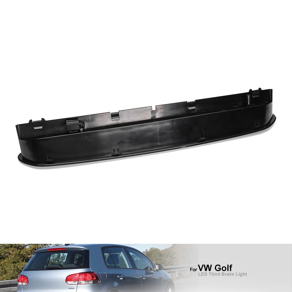 Lente nera LED rosso Terzo stop Luce Freno Per Golf VII Hatchback/Variant Golf VI/Plus Polo V 6R 6C Polo VI Seat Tarraco CHMSL Centro Posteriore Alta Mount Terza Stop Lampada