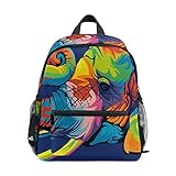 1. La bolsa de libros de la mochila preescolar tiene 1 bolsa principal, 1 bolsa delantera, 1 compartimiento con cremallera, 2 bolsas de hervidor.