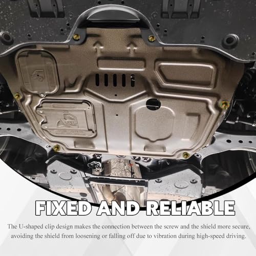 Image of 20PCS Engine Under Cover Splash Shield Guard Body Bolts, Fender Clips Automotive, Bumper Clips Extruded U-Nuts Kit, Car Accessories Bumper Fenders Liner Push Retainer Fastener Kit for Vehicles