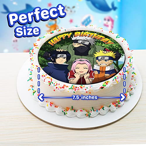 7.5 N-Rut Cake Topper – Round Edible Birthday Cake Decorations, Happy Birthday Cake #TOP2