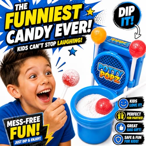 Potty Popz Toilet Candy With Sour Powder Dip (Display of 12 toys) - image 3