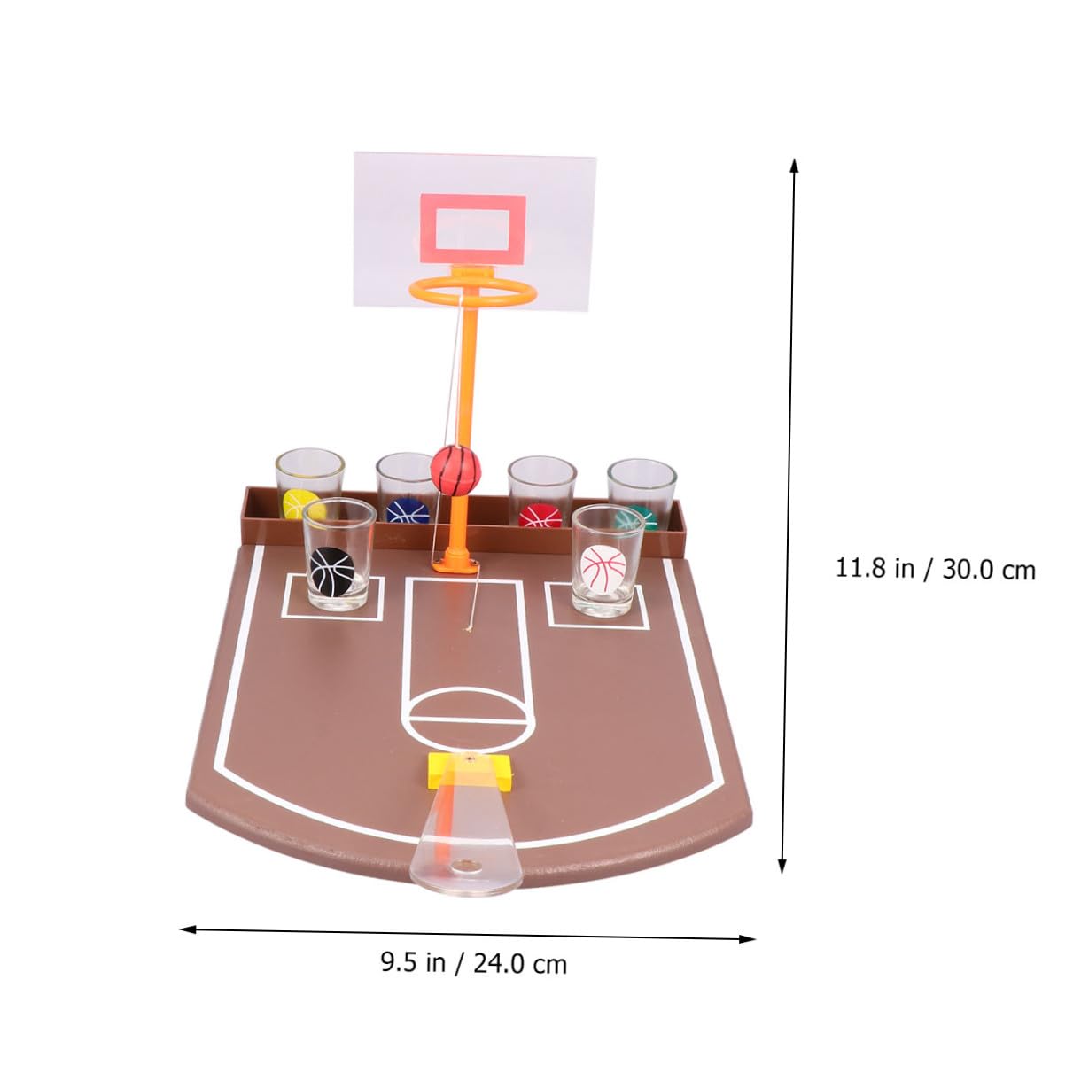 Gatuida Gioco Bere Basket da Tavolo in Acrilico Gioco Bar Divertente per Adulti Accessorio Intrattenimento Feste Facile da Usare per Amici e Bar