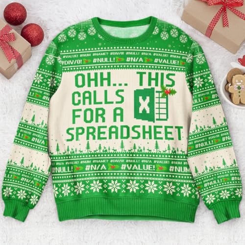 Ugly Sweater Gift for Man Woman Ugly Christmas Birthday Sweatshirt Gift for Him Her Xmas Crewneck Gift2