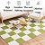 Interlocking Plush Detachable Soft Foam Floor Mats- 16 Piece Puzzle Square Foam Floor Mats Non-Slip Rug for Home Flooring- 24x24(Color:White)
